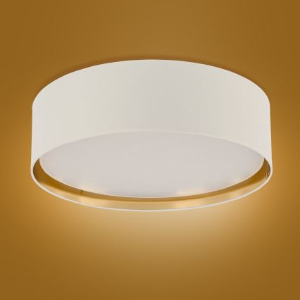 Ceiling light BILBAO 4xE27/15W/230V d. 60 cm white/gold