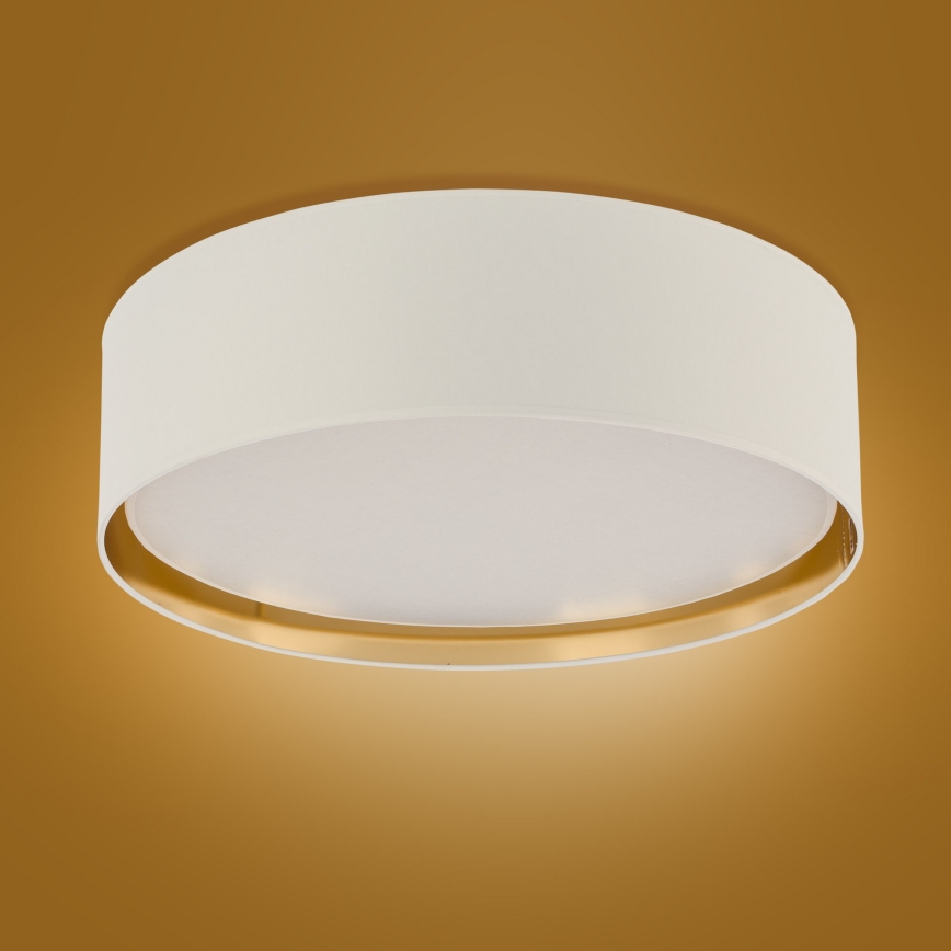 Ceiling light BILBAO 4xE27/15W/230V d. 60 cm white/gold