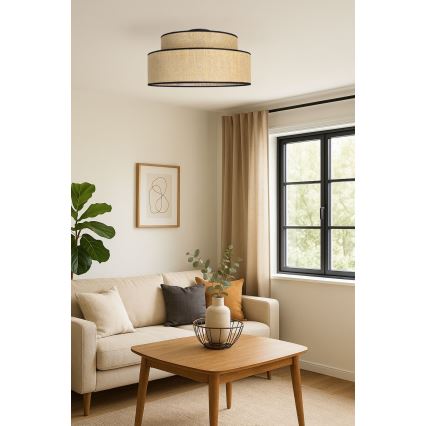 Ceiling light BOHO 1xE27/60W/230V beige