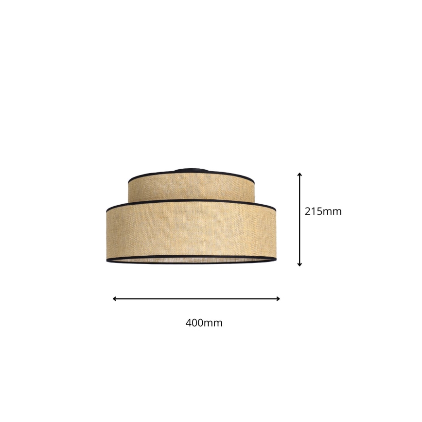 Ceiling light BOHO 1xE27/60W/230V beige