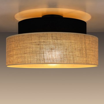 Ceiling light BOHO 1xE27/60W/230V black/beige