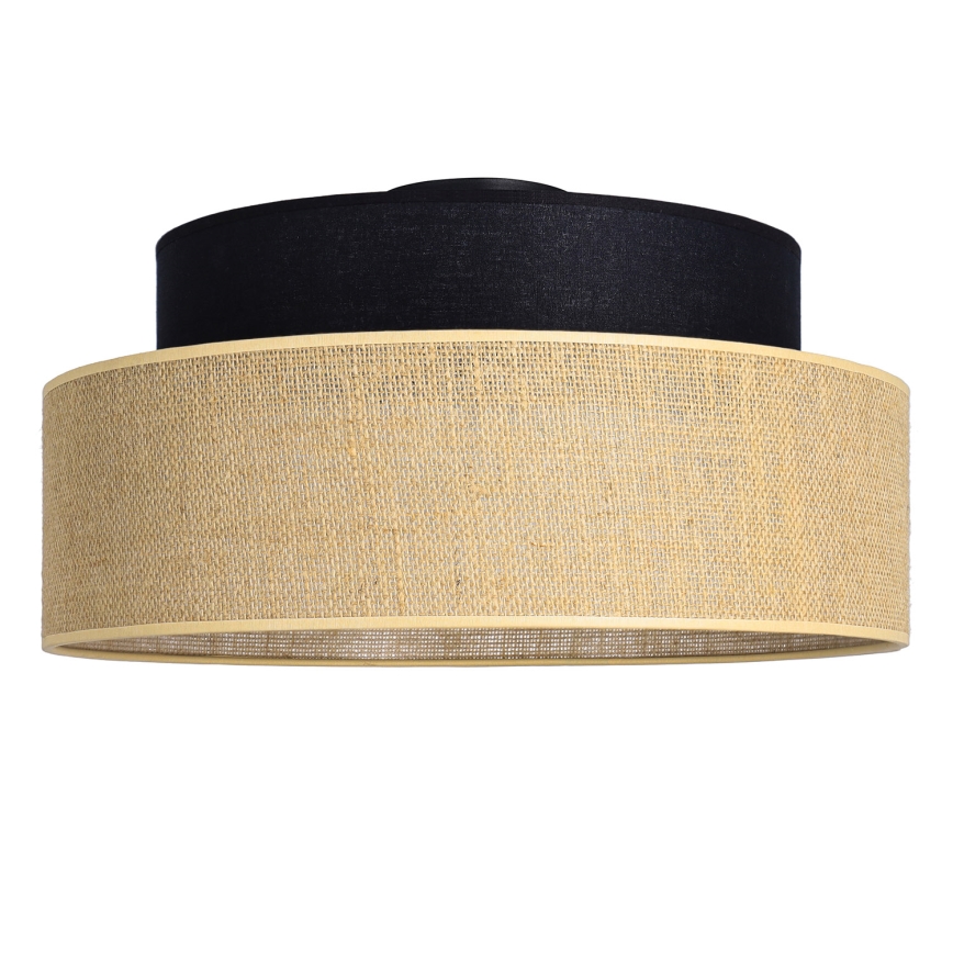 Ceiling light BOHO 1xE27/60W/230V black/beige