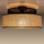 Ceiling light BOHO 1xE27/60W/230V black/rattan