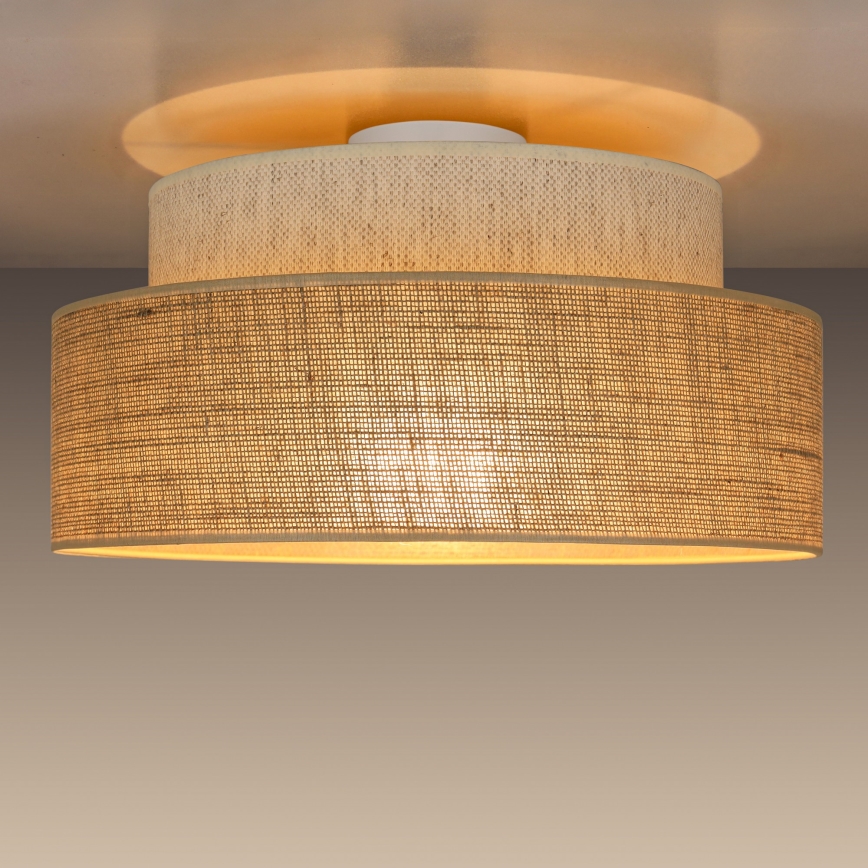 Ceiling light BOHO 1xE27/60W/230V creamy/beige