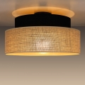Ceiling light BOHO 1xE27/60W/230V d. 40 cm black/beige