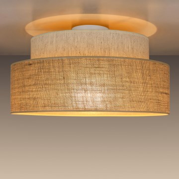 Ceiling light BOHO 1xE27/60W/230V d. 40 cm creamy/beige