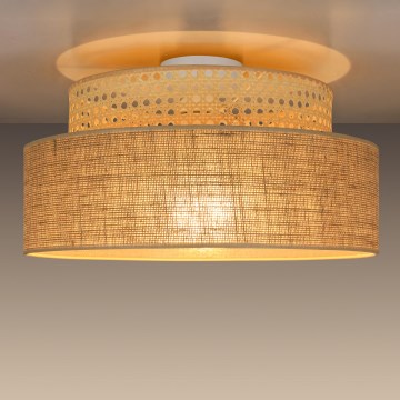 Ceiling light BOHO 1xE27/60W/230V rattan