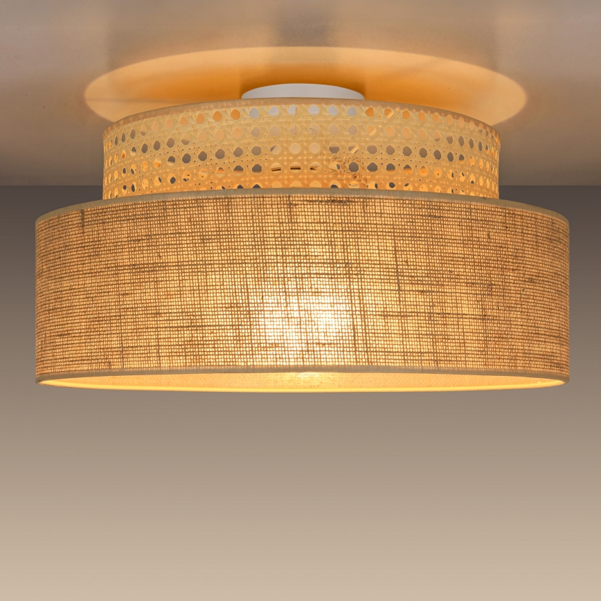 Ceiling light BOHO 1xE27/60W/230V rattan
