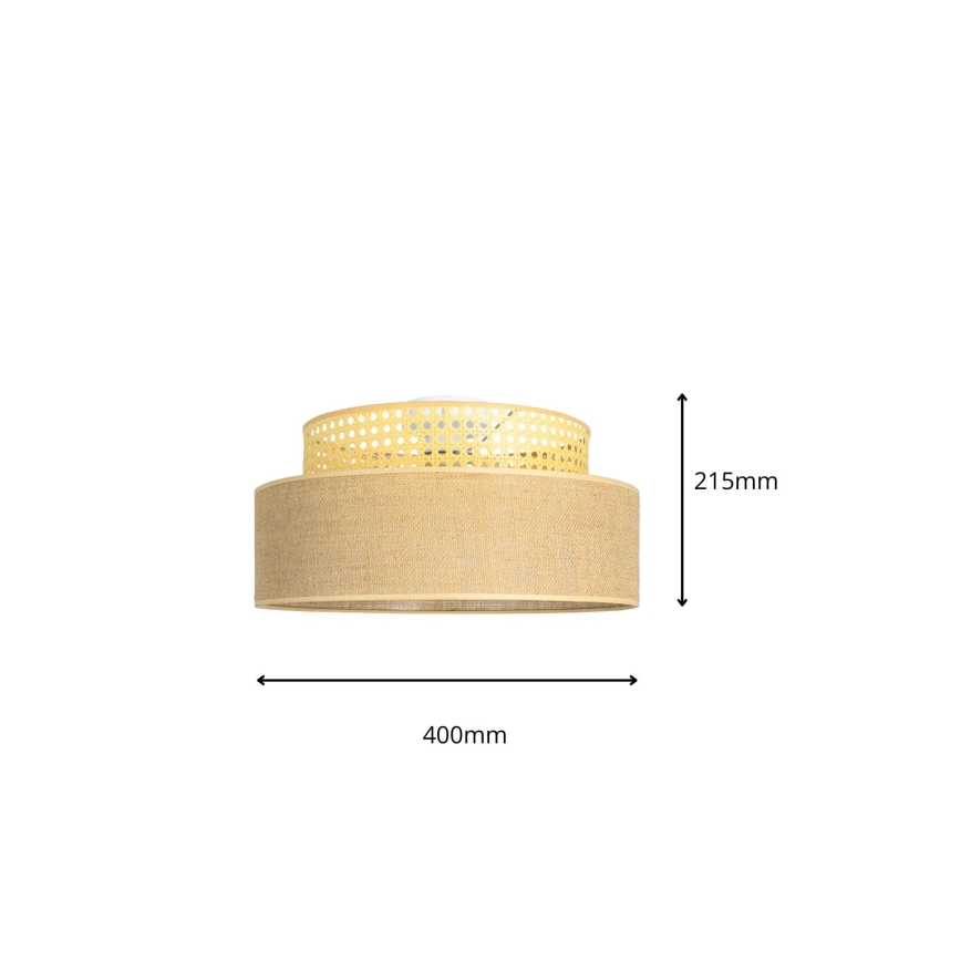 Ceiling light BOHO 1xE27/60W/230V rattan