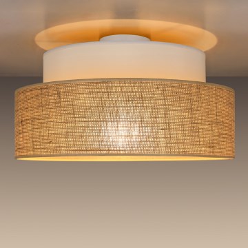Ceiling light BOHO 1xE27/60W/230V white/beige