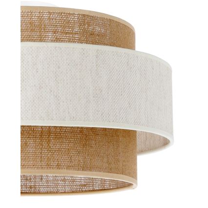 Ceiling light BOHO 1xE27/60W/230V Ø 40 cm cream/jute