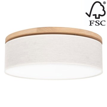 Ceiling light BOHO 3xE27/25W/230V d. 48 cm oak – FSC certified