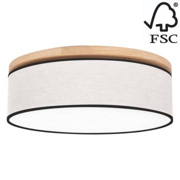 Ceiling light BOHO 4xE27/25W/230V d. 58 cm oak – FSC certified