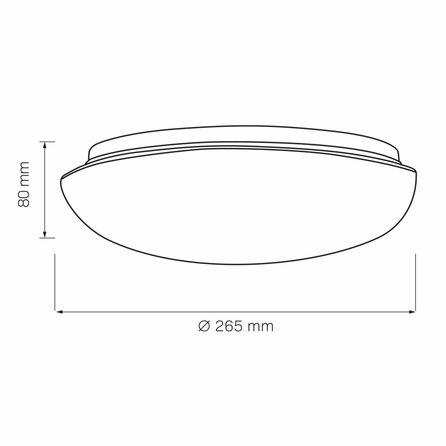 Ceiling light BONIFACY 1xE27/20W/230V d. 26,5 cm white