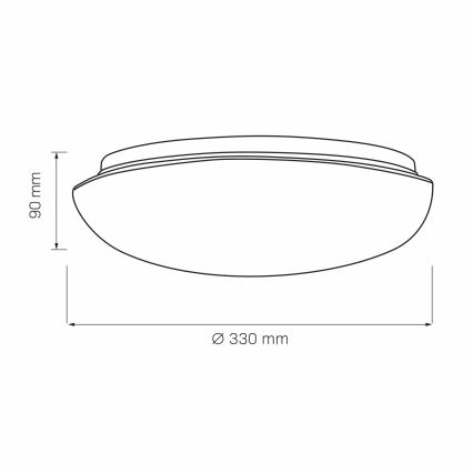 Ceiling light BONIFACY 2xE27/20W/230V d. 33 cm white
