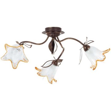 Ceiling light BRAGA 3xE27/15W/230V bronze