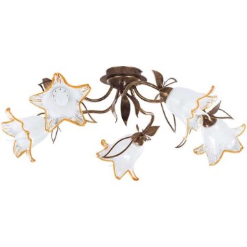 Ceiling light BRAGA 5xE27/15W/230V bronze