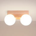 Ceiling light BULBO 2xG9/8W/230V beech/white