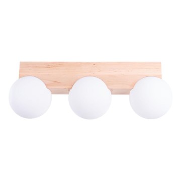 Ceiling light BULBO 3xG9/8W/230V beech/white
