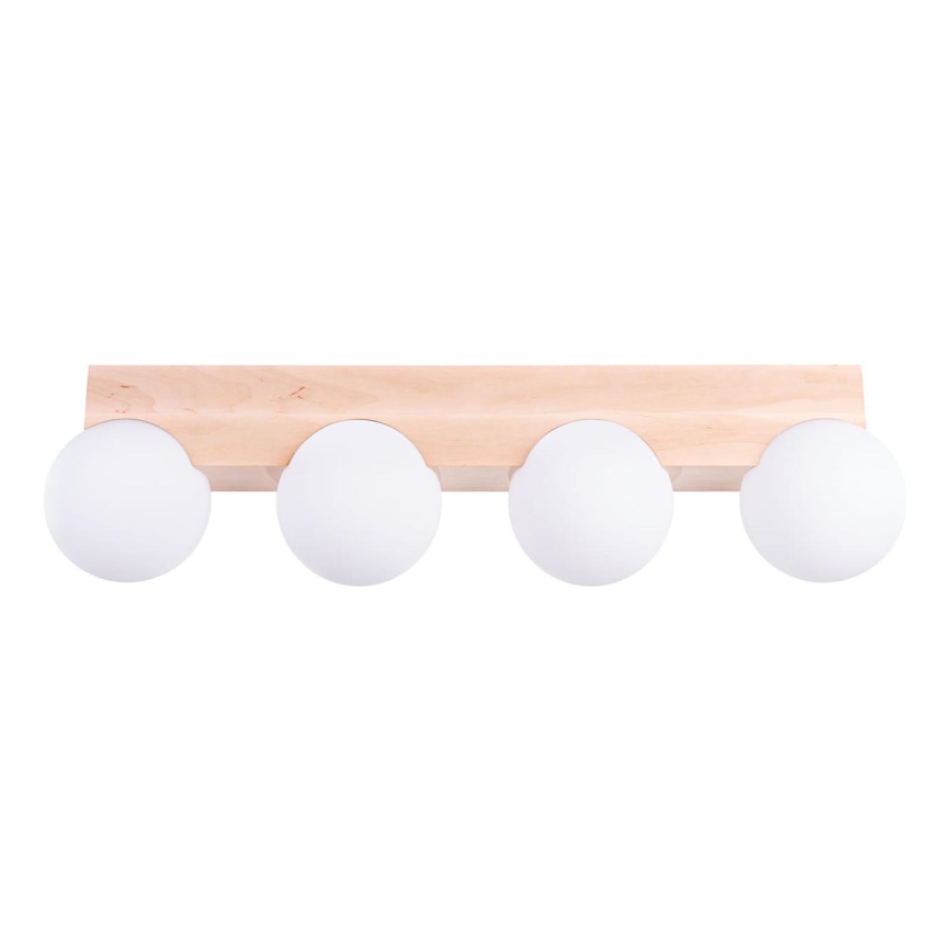 Ceiling light BULBO 4xG9/8W/230V beech/white