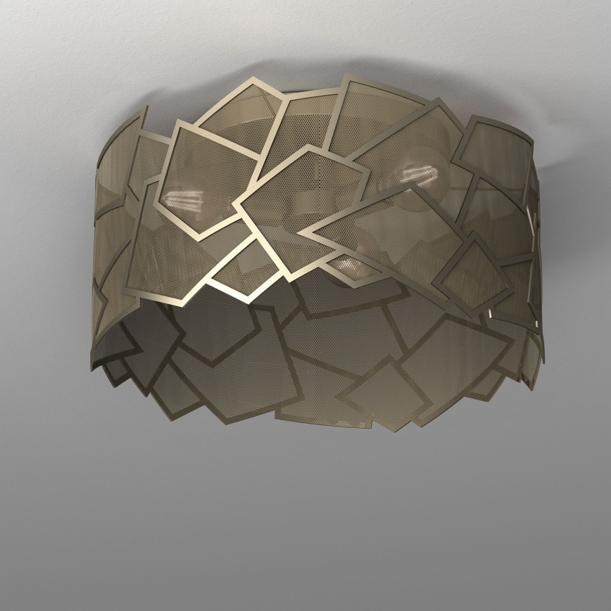 Ceiling light CAMO 3xE27/15W/230V gold
