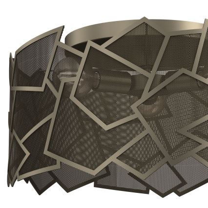 Ceiling light CAMO 3xE27/15W/230V gold