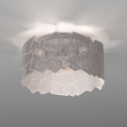 Ceiling light CAMO 3xE27/15W/230V Ø 49.5 cm beige