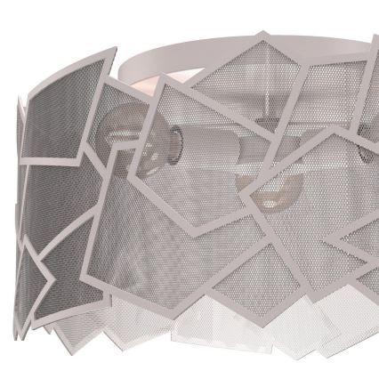 Ceiling light CAMO 3xE27/15W/230V Ø 49.5 cm beige