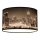 Ceiling light CITY black and white skyscrapers 2xE27/60W/230V