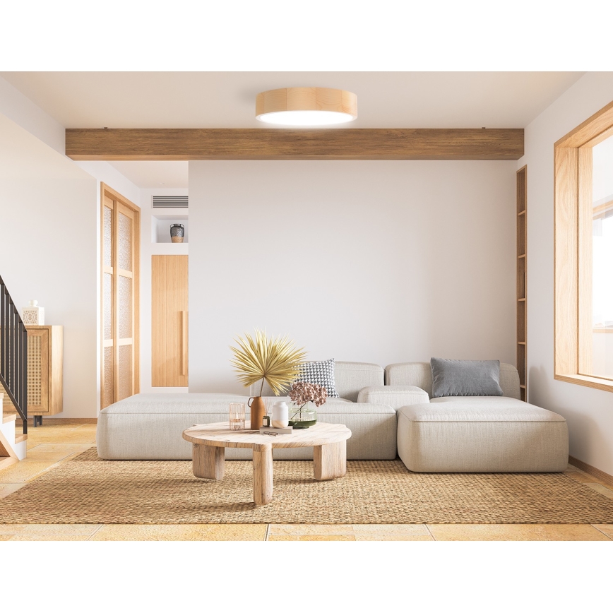 Ceiling light CLEO 3xE27/24W/230V d. 37,5 cm pine