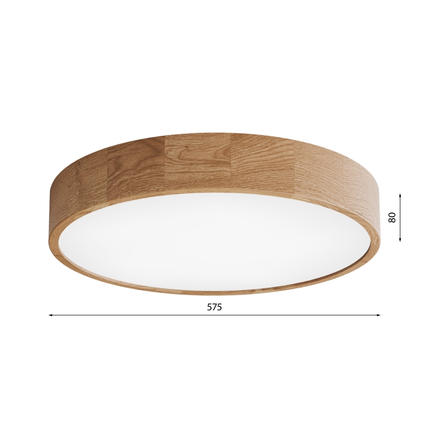 Ceiling light CLEO 5xE27/24W/230V d. 57,5 cm oak