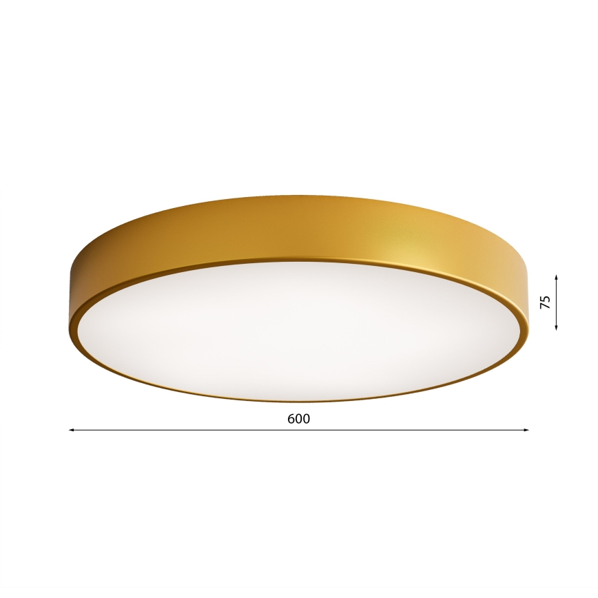 Ceiling light CLEO 5xE27/24W/230V d. 60 cm gold