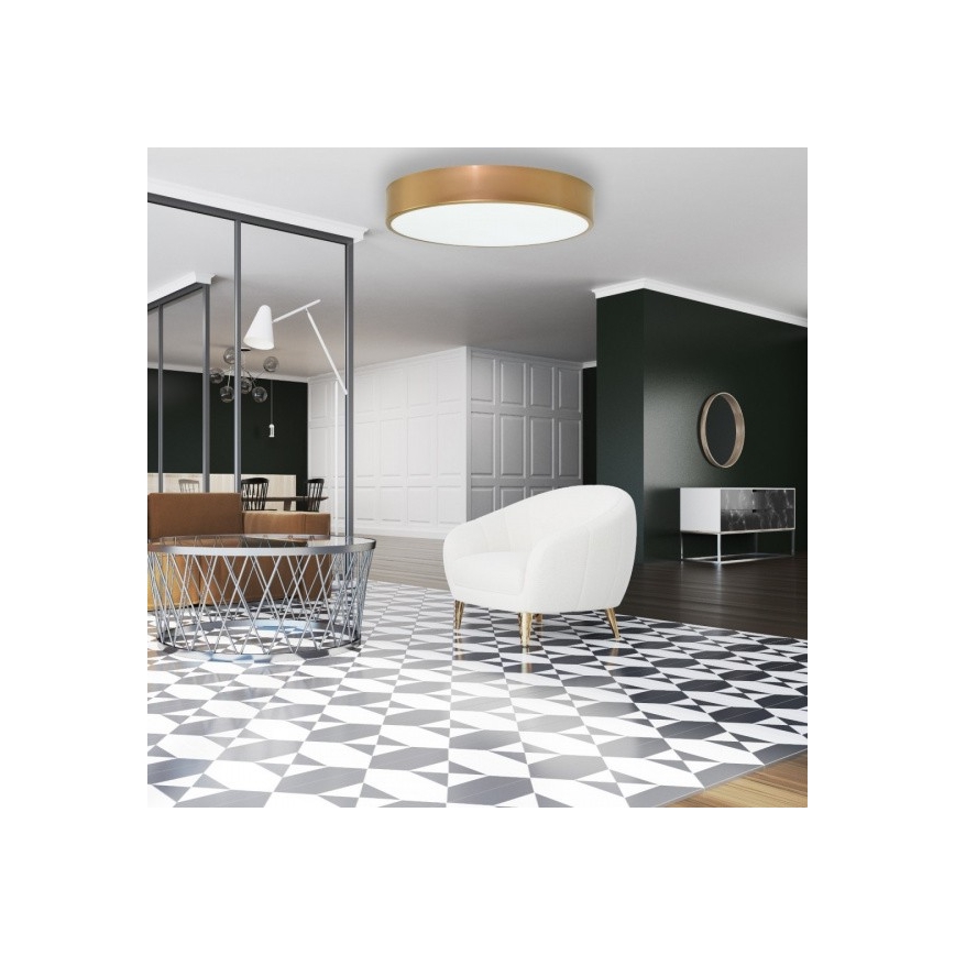 Ceiling light CLEO 6xE27/24W/230V d. 80 cm gold