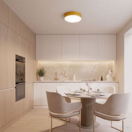 Ceiling light CLEO 6xE27/24W/230V d. 80 cm gold