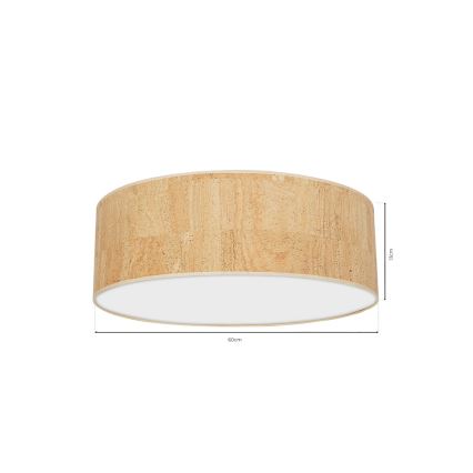 Ceiling light CORK 3xE27/60W/230V
