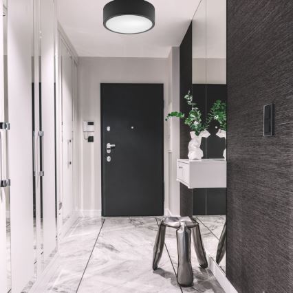 Ceiling light DANTE 1xE27/60W/230V d. 26 cm black