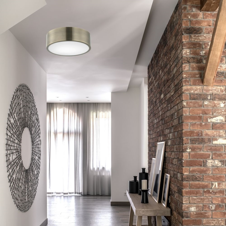 Ceiling light DANTE 1xE27/60W/230V d. 26 cm patina