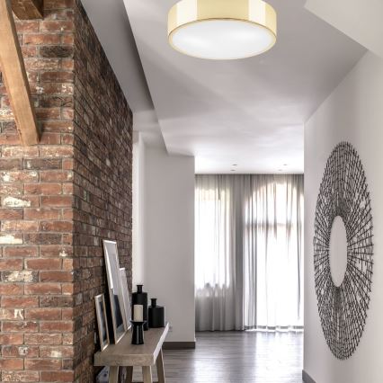 Ceiling light DANTE 2xE27/60W/230V d. 36 cm golden