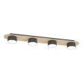 Ceiling light DIAZ 4xGX53/12W/230V black/brown