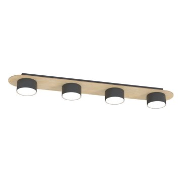 Ceiling light DIAZ 4xGX53/12W/230V black/brown