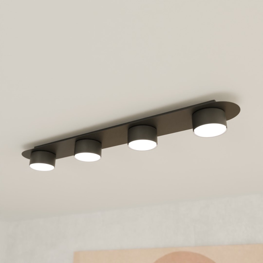 Ceiling light DIAZ 4xGX53/12W/230V black