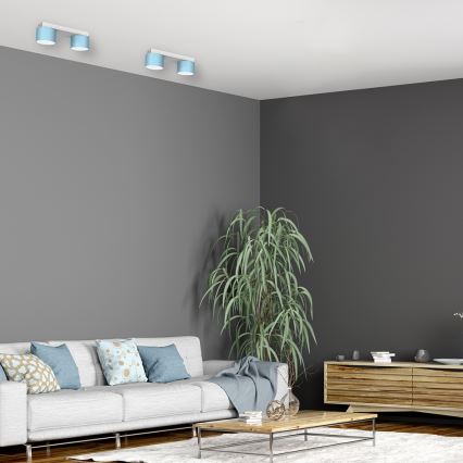 Ceiling light DIXIE 2xGX53/11W/230V blue