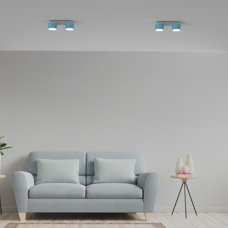 Ceiling light DIXIE 2xGX53/11W/230V blue