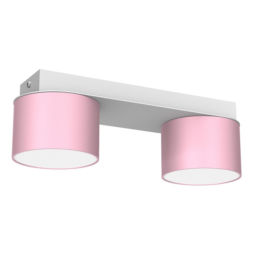 Ceiling light DIXIE 2xGX53/11W/230V pink