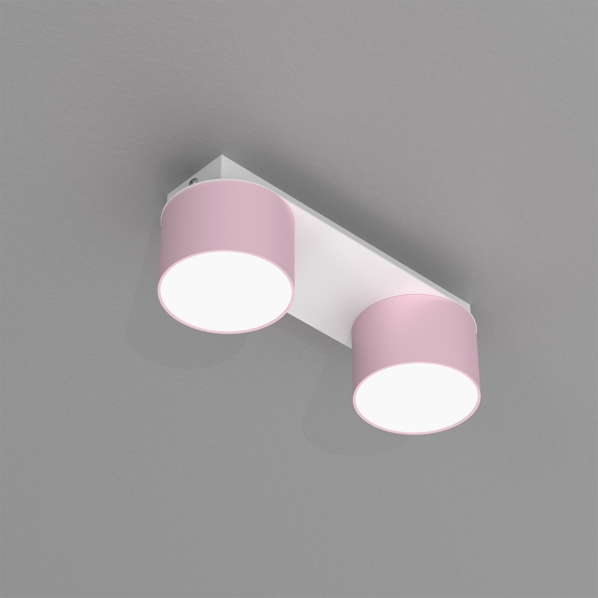 Ceiling light DIXIE 2xGX53/11W/230V pink