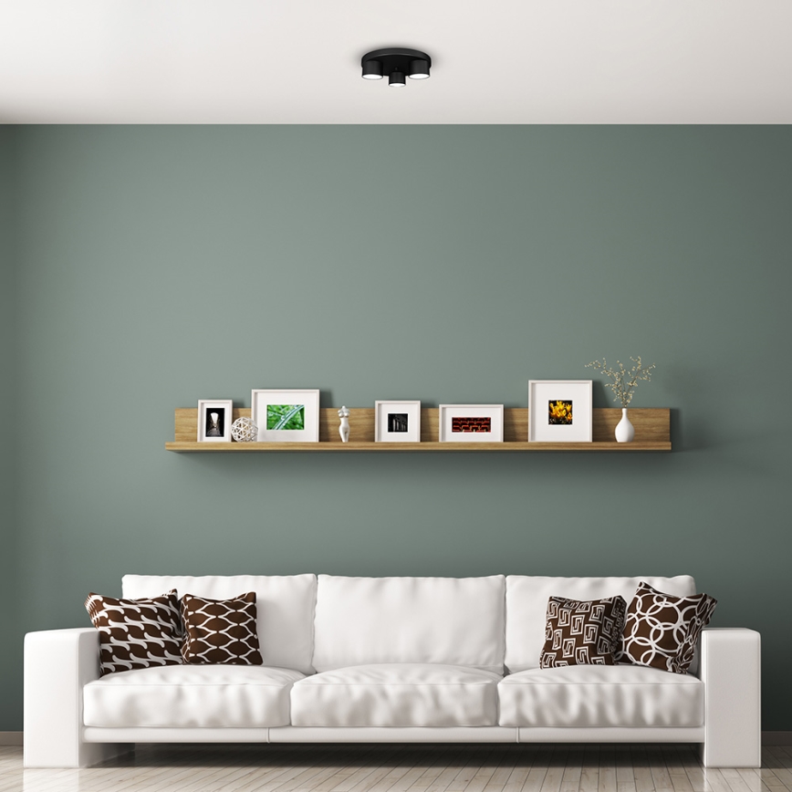 Ceiling light DIXIE 3xGX53/11W/230V black