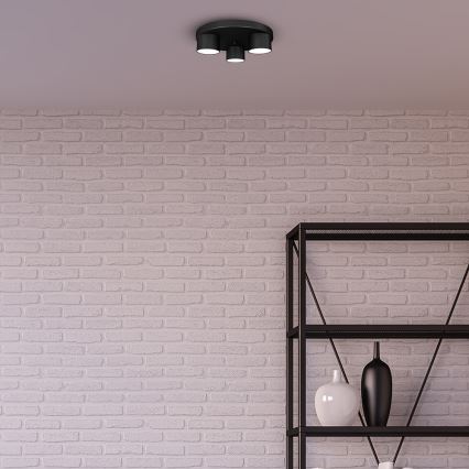 Ceiling light DIXIE 3xGX53/11W/230V black