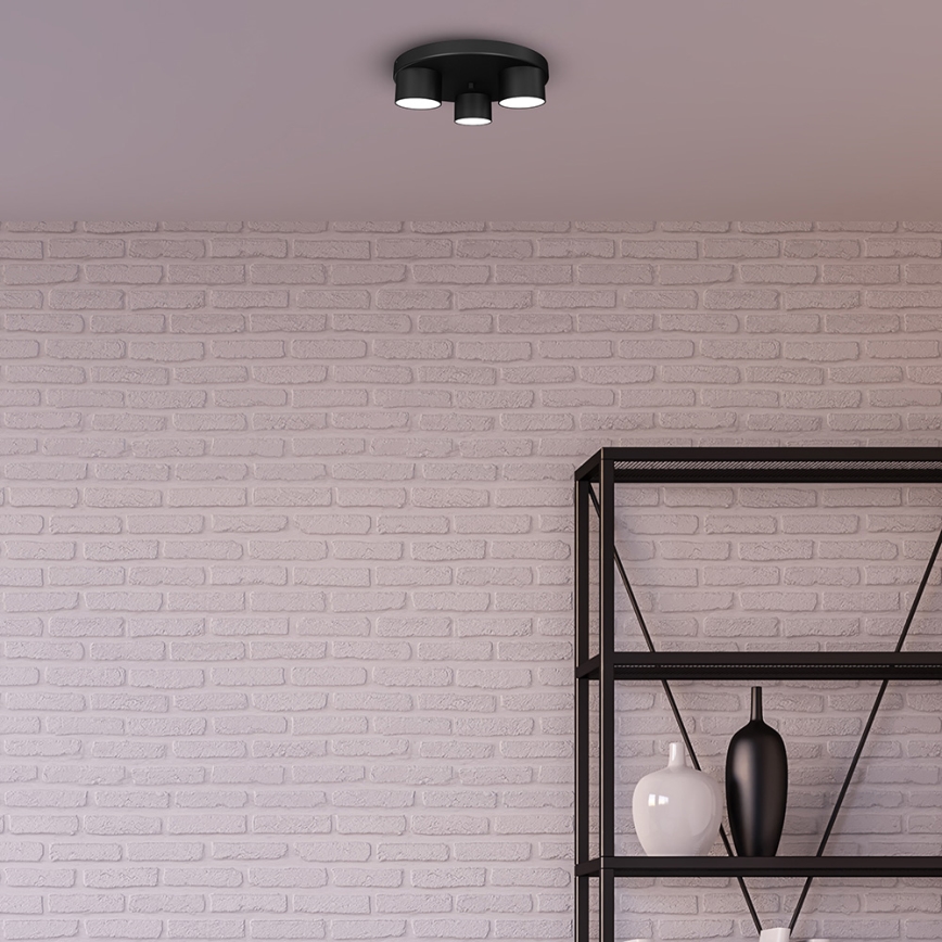Ceiling light DIXIE 3xGX53/11W/230V black