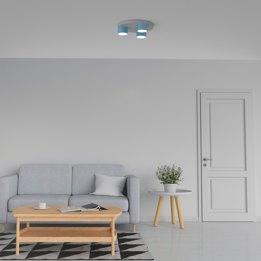 Ceiling light DIXIE 3xGX53/11W/230V blue