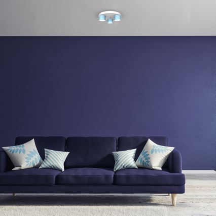 Ceiling light DIXIE 3xGX53/11W/230V blue